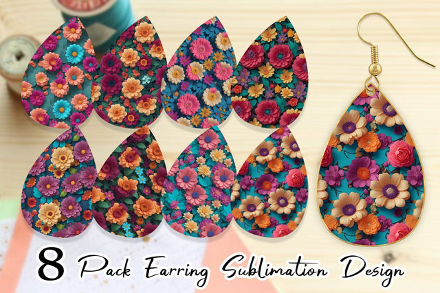 Earring Teardrop Sublimation artnoy 