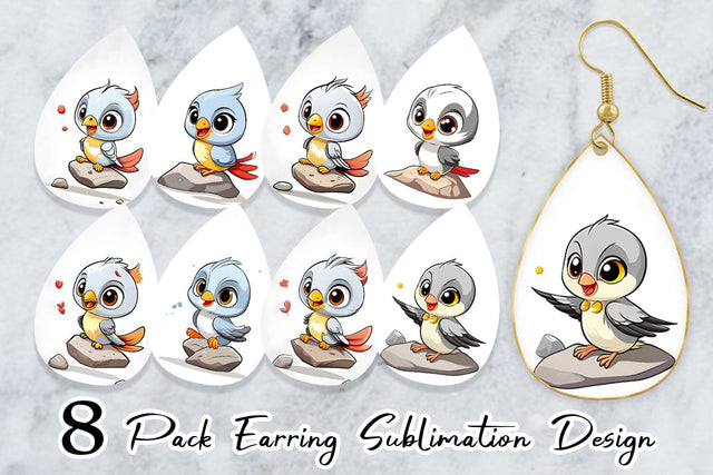 Earring Teardrop Sublimation artnoy 