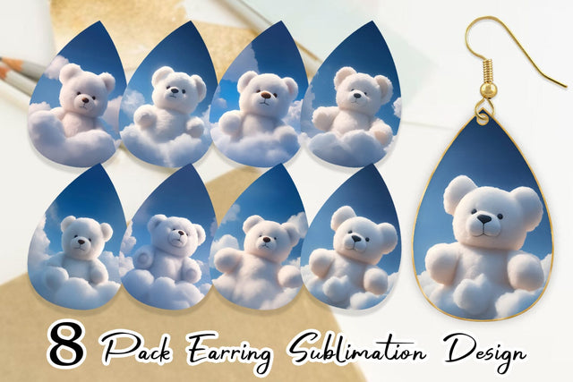 Earring Teardrop Sublimation artnoy 