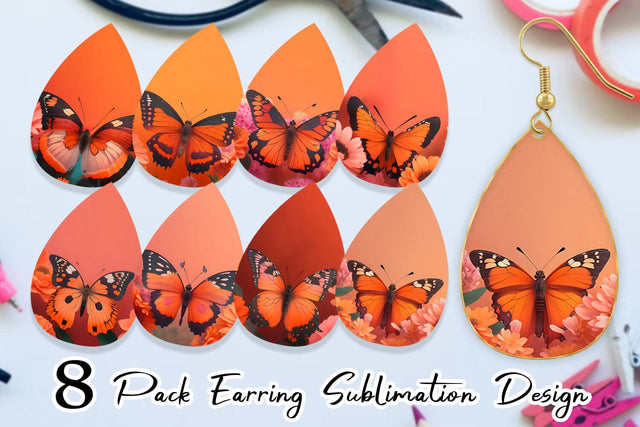 Earring Teardrop Sublimation artnoy 