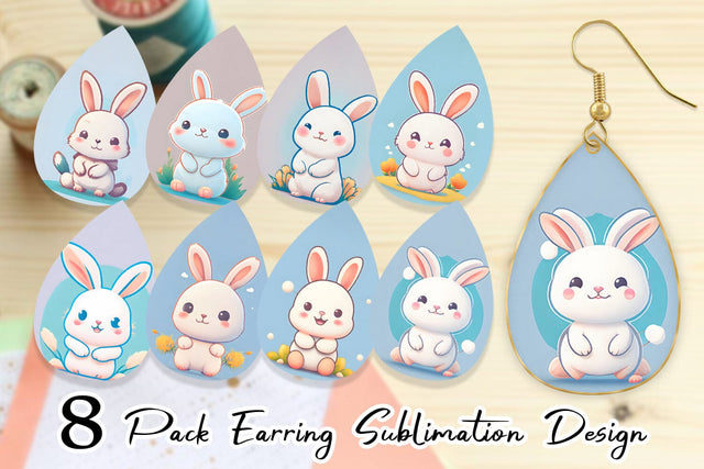 Earring Teardrop Sublimation artnoy 