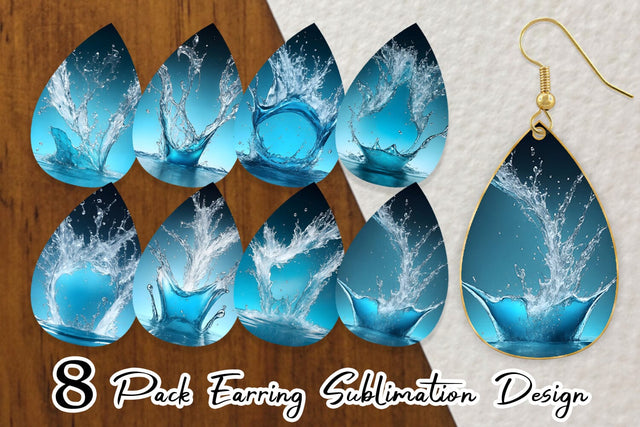 Earring Teardrop Sublimation artnoy 