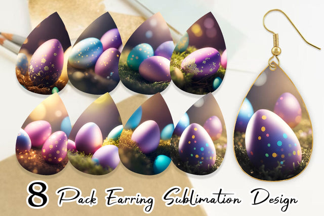 Earring Teardrop Sublimation artnoy 