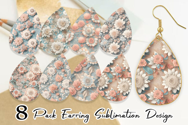 Earring Teardrop Sublimation artnoy 