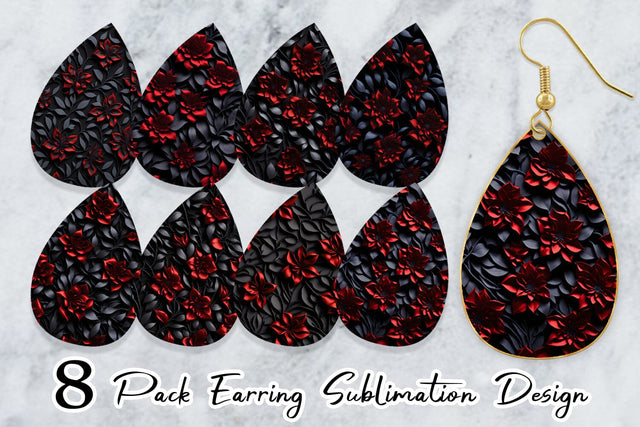 Earring Teardrop Sublimation artnoy 