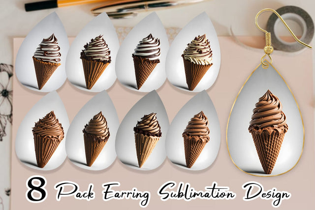 Earring Teardrop Sublimation artnoy 