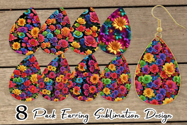 Earring Teardrop Sublimation artnoy 