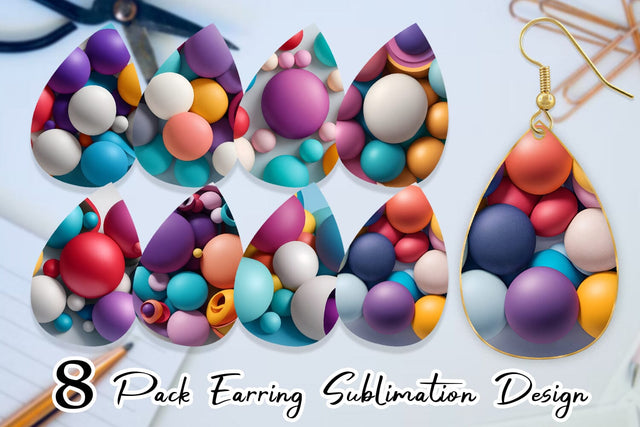 Earring Teardrop Sublimation artnoy 
