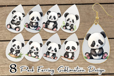 Earring teardrop sublimation design SVG artnoy 