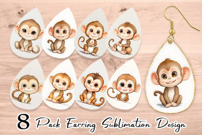 Earring teardrop sublimation design SVG artnoy 