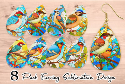 Earring teardrop sublimation design SVG artnoy 
