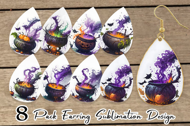 Earring teardrop sublimation design SVG artnoy 