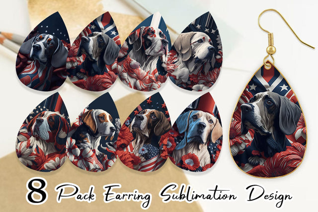 Earring teardrop sublimation design SVG artnoy 