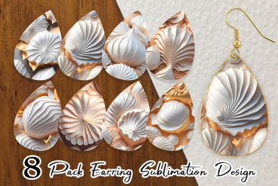 Earring teardrop sublimation design SVG artnoy 