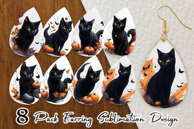 Earring teardrop sublimation design SVG artnoy 