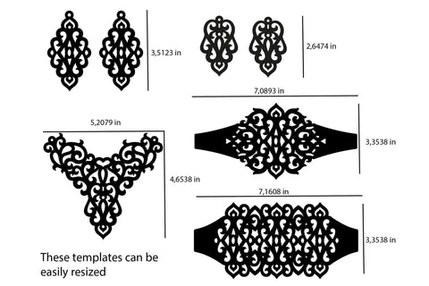 Earrings, Bracelets, Necklace SVG Cutting Files. Jewelry SVG SVG Yuliya 