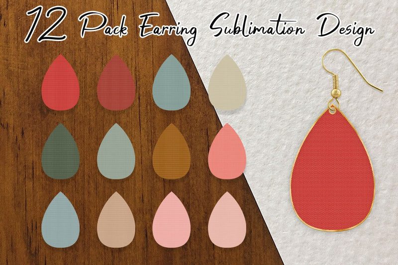 Earrings bundle design small polka dot pattern background Sublimation artnoy 