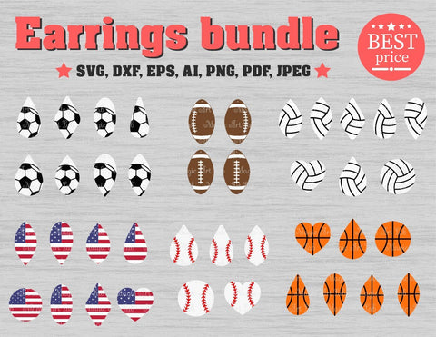 Earrings bundle SVG MagicArtLab 