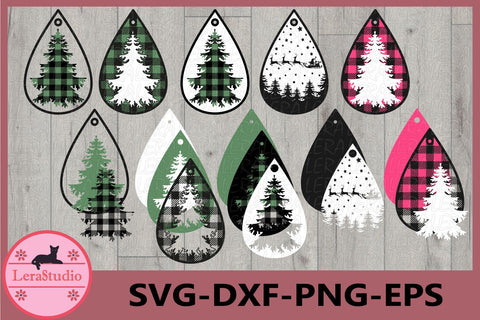 Earrings Christmas Svg SVG Lerastudio 