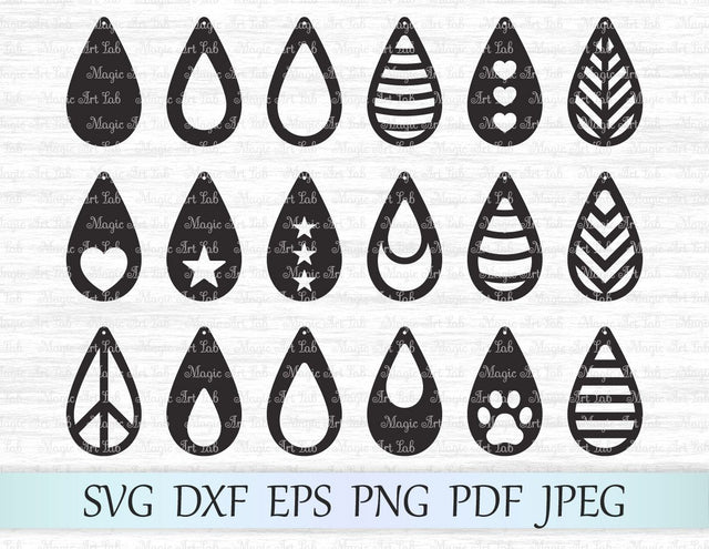 Earrings cut files SVG MagicArtLab