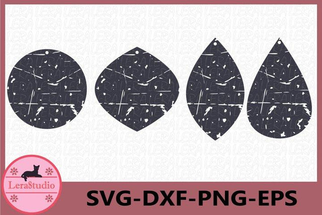 Earrings Grunge SVG SVG Lerastudio 