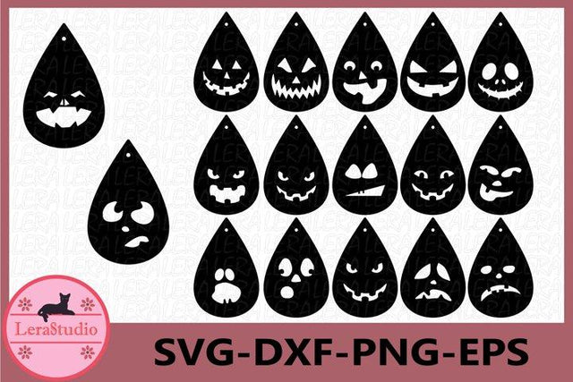 Earrings Halloween Svg SVG Lerastudio 
