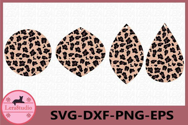 Earrings Leopard SVG SVG Lerastudio 