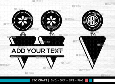 Earrings Monogram SVG, Jewelry Svg, Leather Earrings Svg, Split Monogram Svg, Stacked Earring Svg, Teardrop Earrings Svg, Earing Svg SVG ETC Craft 