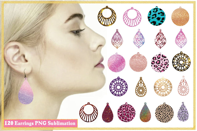 Earrings Sublimation Bundle Sublimation Creativeart88 