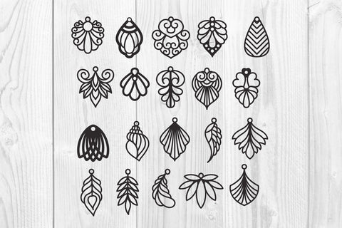 Earrings Svg Bundle, pendant Svg bundle SVG dadan_pm 