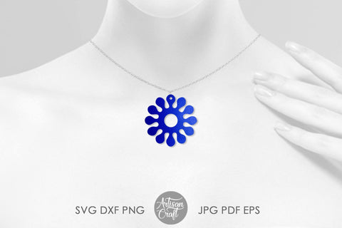 Earrings SVG, cut files, floral earrings, sunflower earrings SVG Artisan Craft SVG 