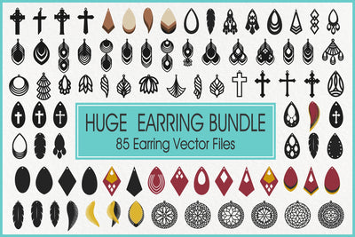 Earrings Svg, Faux Leather Earrings Svg, Teardrop Earrings Svg SVG Pinoyart Kreatib 