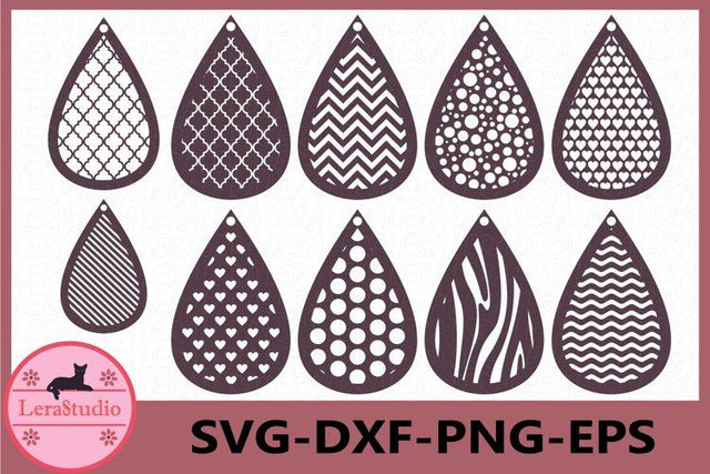 Earrings SVG SVG Lerastudio 