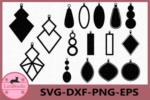 Earrings SVG SVG Lerastudio 