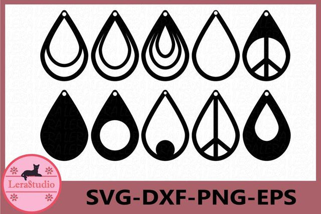 Earrings SVG SVG Lerastudio 