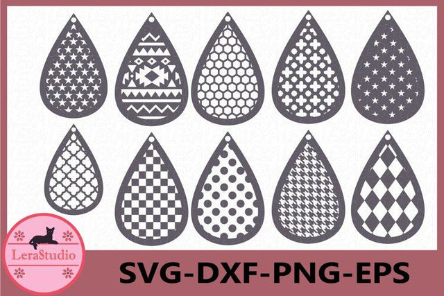 Earrings SVG SVG Lerastudio 