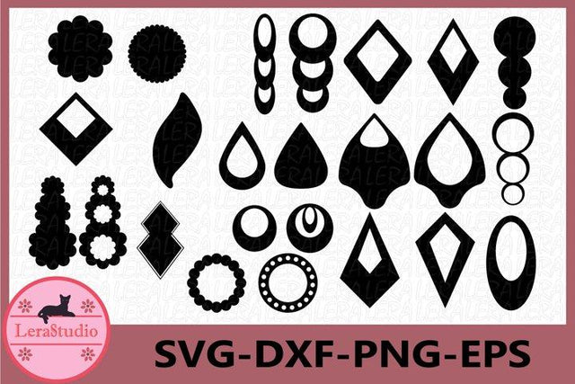 Earrings SVG SVG Lerastudio 