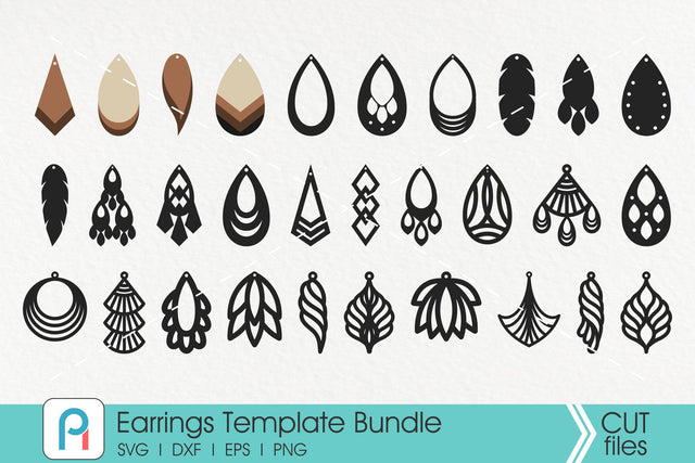 Earrings Template Svg SVG Pinoyart Kreatib 