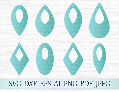 Earrings with holes SVG MagicArtLab
