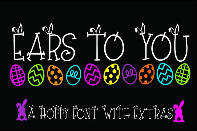 Ears To You Font Font MissMarysEmbroidery