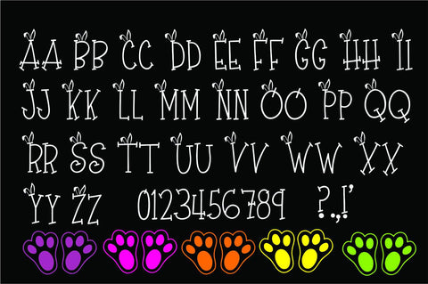 Ears To You Font Font MissMarysEmbroidery 