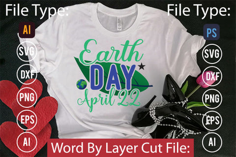 Earth Day April 22 SVG Cut File SVGs,quotes-and-sayings,food-drink mini-bundles,print-cut,on-sale Clipart Clip Art Sublimation or Vinyl Shirt Design SVG DesignPlante 503 