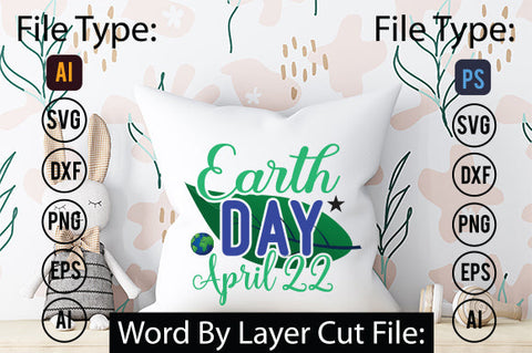 Earth Day April 22 SVG Cut File SVGs,quotes-and-sayings,food-drink mini-bundles,print-cut,on-sale Clipart Clip Art Sublimation or Vinyl Shirt Design SVG DesignPlante 503 
