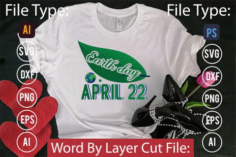 Earth Day April 22 SVG Cut File SVGs,quotes-and-sayings,food-drink mini-bundles,print-cut,on-sale Clipart Clip Art Sublimation or Vinyl Shirt Design SVG DesignPlante 503 