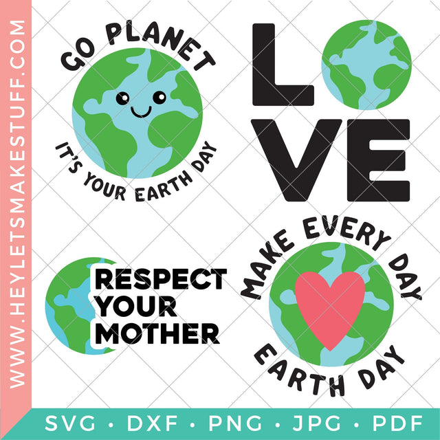 Earth Day Bundle SVG Hey Let's Make Stuff 