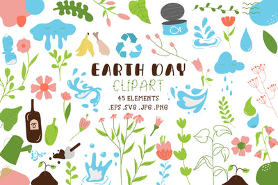 Earth Day Clipart Bundle SVG dapiyupi store 