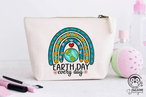 Earth Day Everyday Rainbow Png Sublimation Owlsome.Designs 