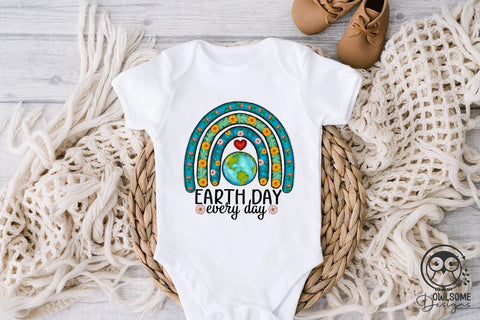 Earth Day Everyday Rainbow Png Sublimation Owlsome.Designs 