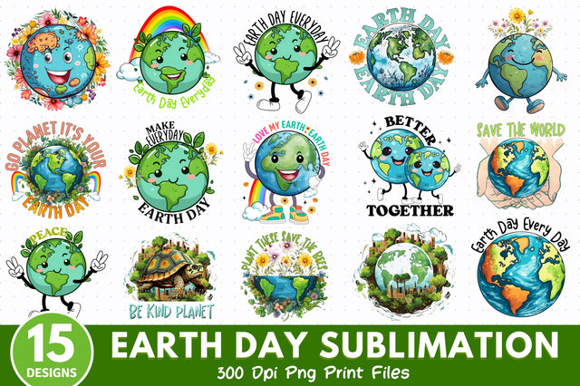 Earth Day Sublimation Bundle Sublimation Regulrcrative 