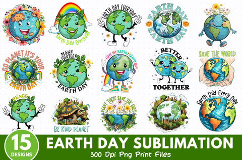 Earth Day Sublimation Bundle Sublimation Regulrcrative 